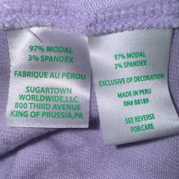 Lilly Pulitzer Luxletic Areli Pullover Lilac Light Verbena V-Neck Soft Sz S EUC - Picture 6 of 11